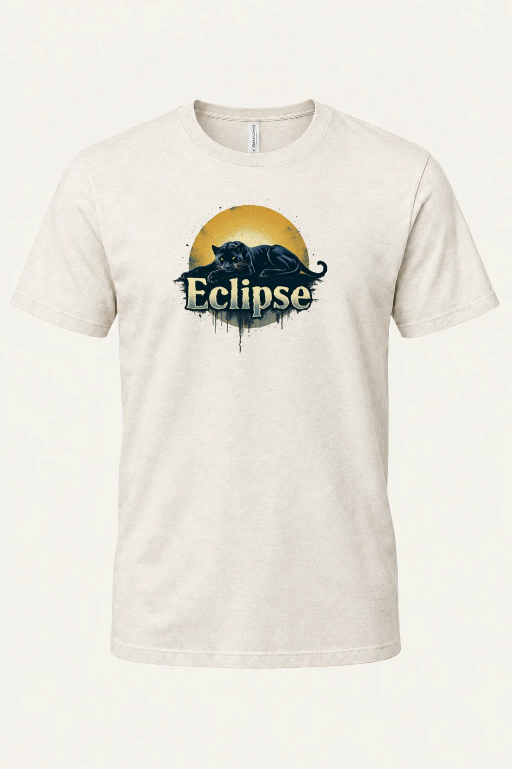 "Eclipse Panther" Heavyweight Unisex Crewneck T-shirt | Gildan 5000