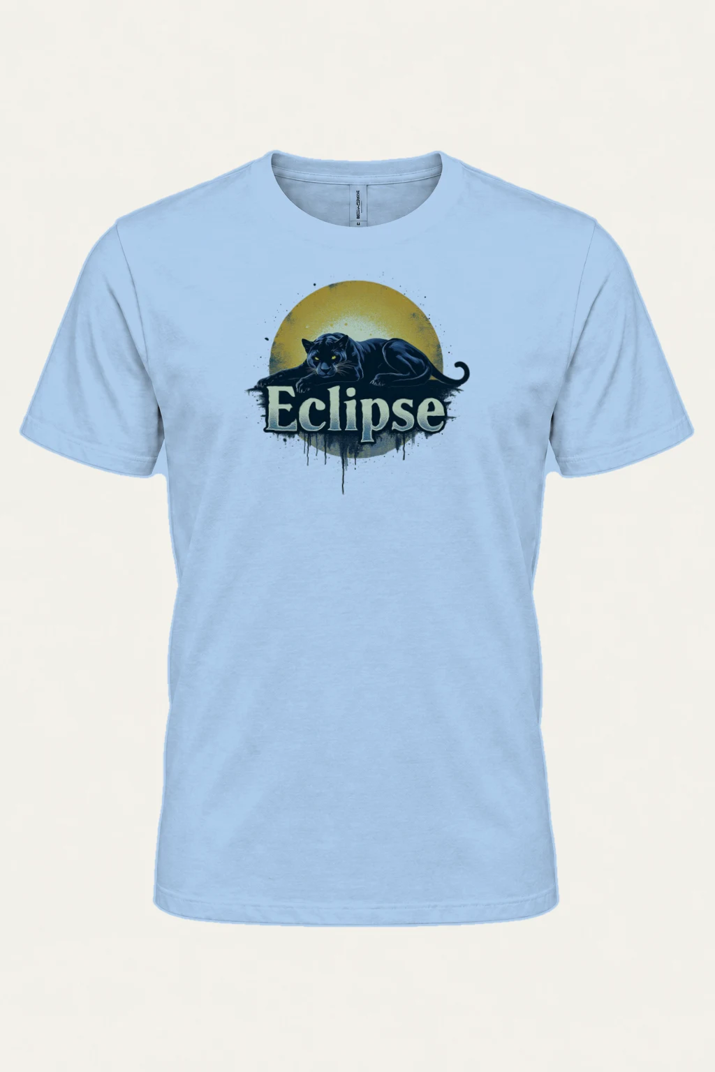 "Eclipse Panther" Heavyweight Unisex Crewneck T-shirt | Gildan 5000