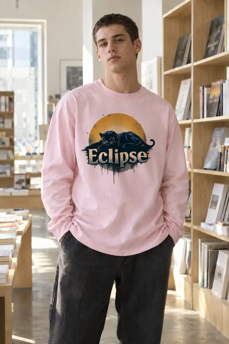 “Eclipse Panther” Unisex Longsleeve T-shirt | Gildan 2400