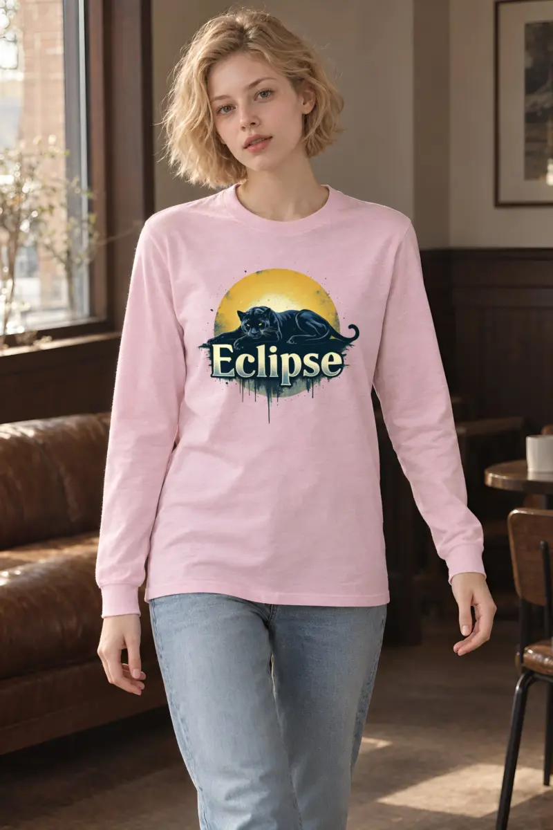 "Eclipse Panther" Unisex Longsleeve T-shirt