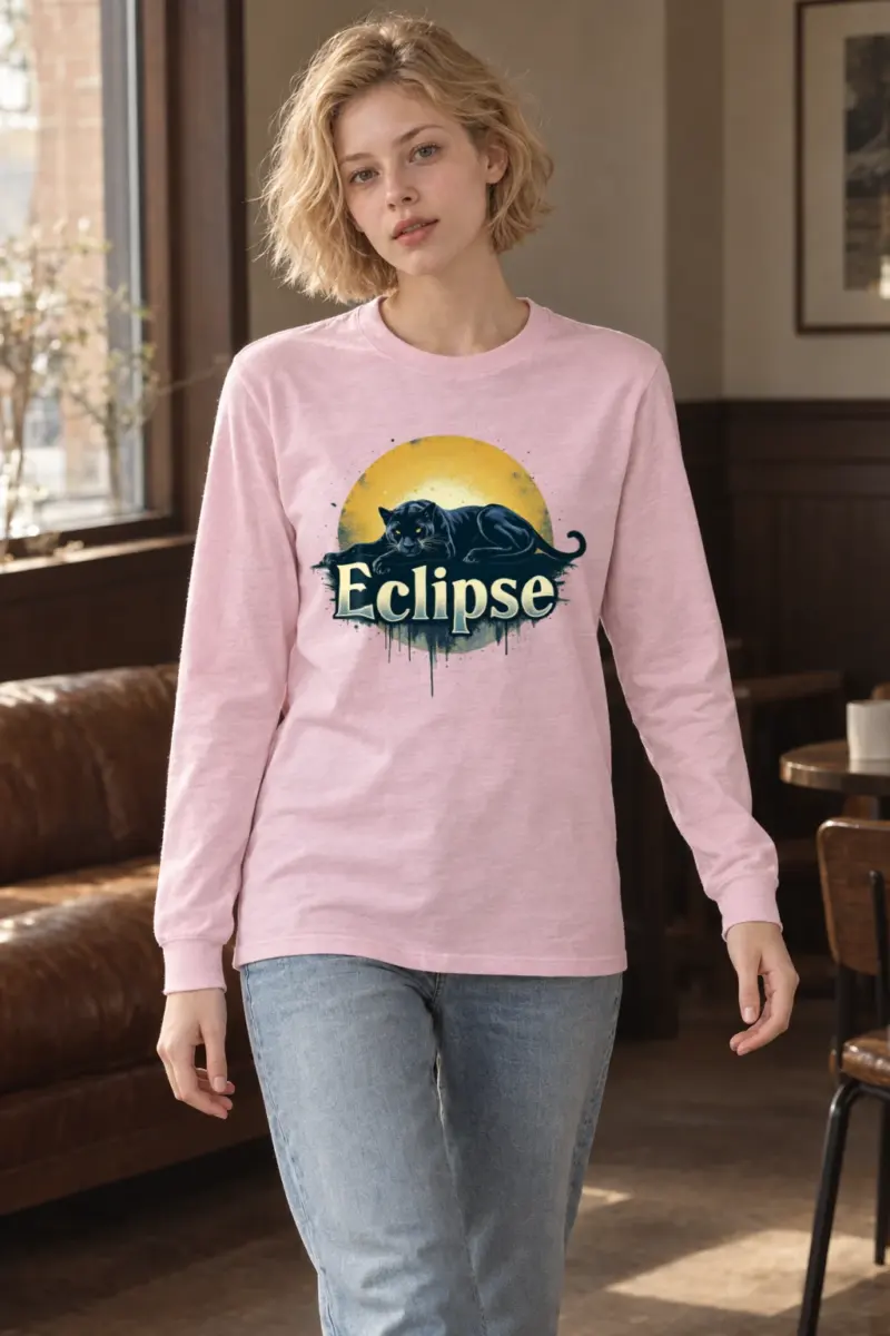 "Eclipse Panther" Unisex Longsleeve T-shirt
