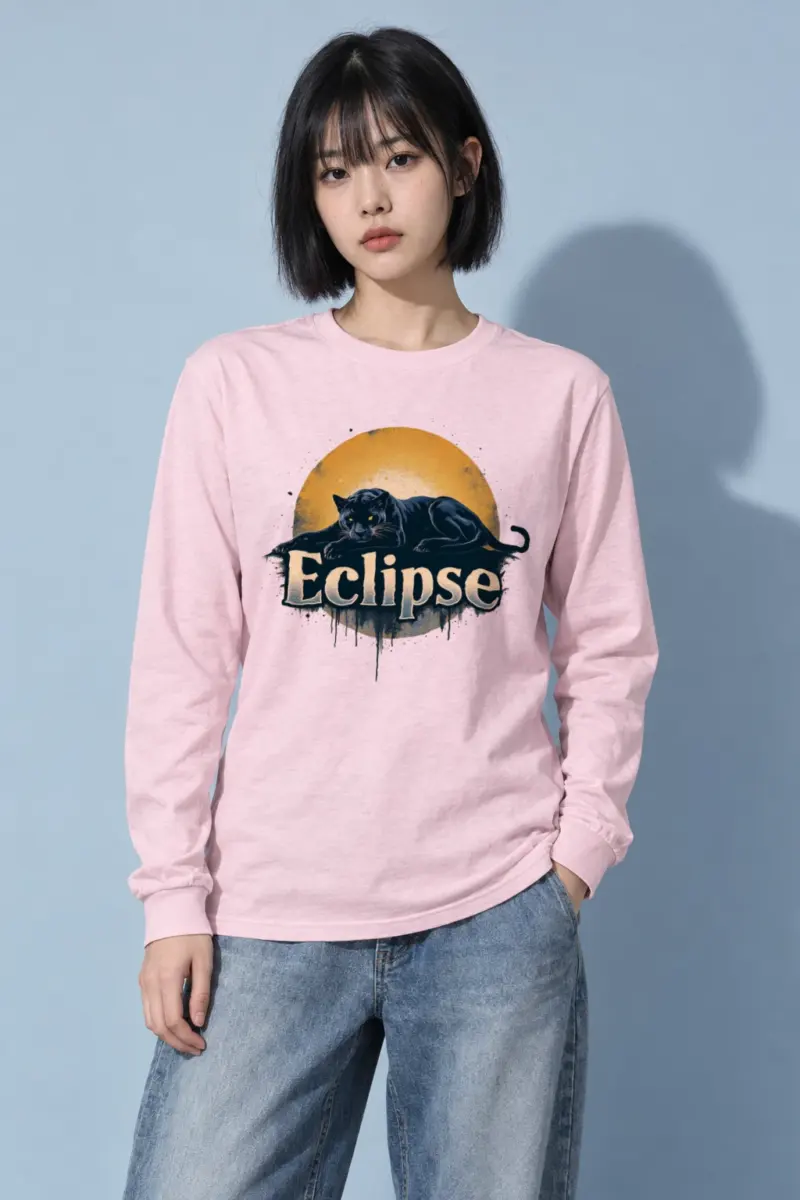 "Eclipse Panther" Unisex Longsleeve T-shirt | Gildan 2400