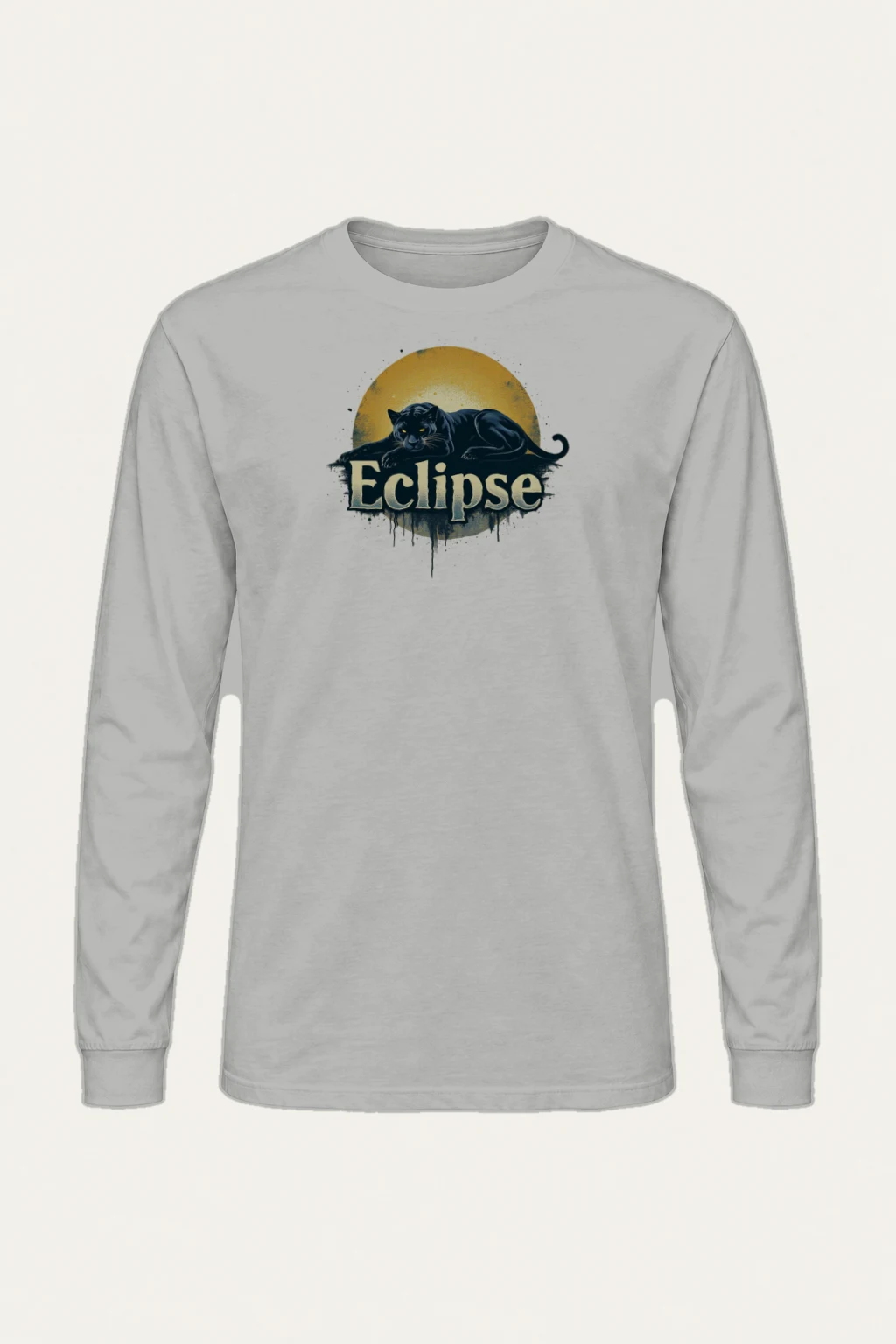 "Eclipse Panther" Unisex Longsleeve T-shirt | Gildan 2400