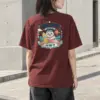 "파도 타자 Surf Club" Heavyweight Unisex Crewneck T-shirt | Gildan 5000