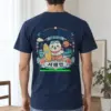 "Seal and Surfboard" Heavyweight Unisex Crewneck T-shirt | Gildan 5000