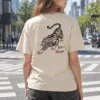 "호랑이 파워!" Heavyweight Unisex Crewneck T-shirt | Gildan 5000