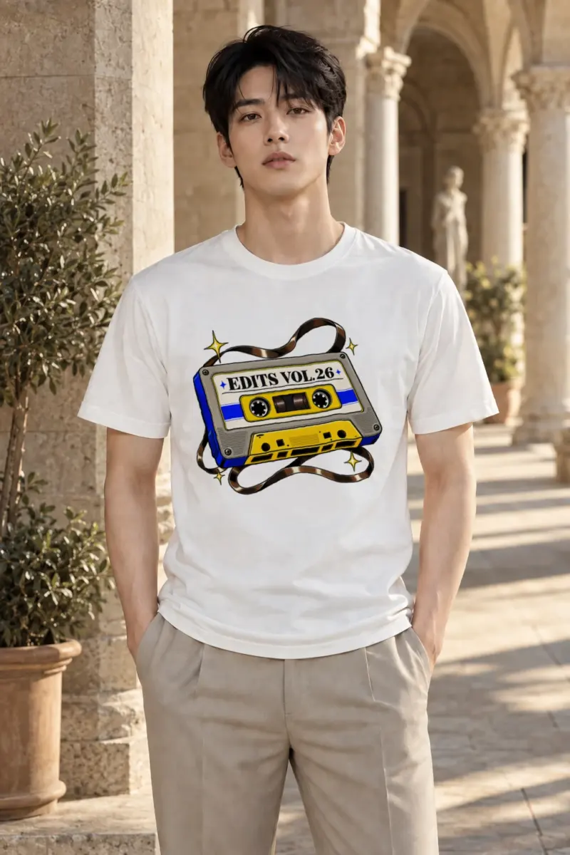 "Edits Vol.26" Heavyweight Unisex Crewneck T-shirt | Gildan 5000