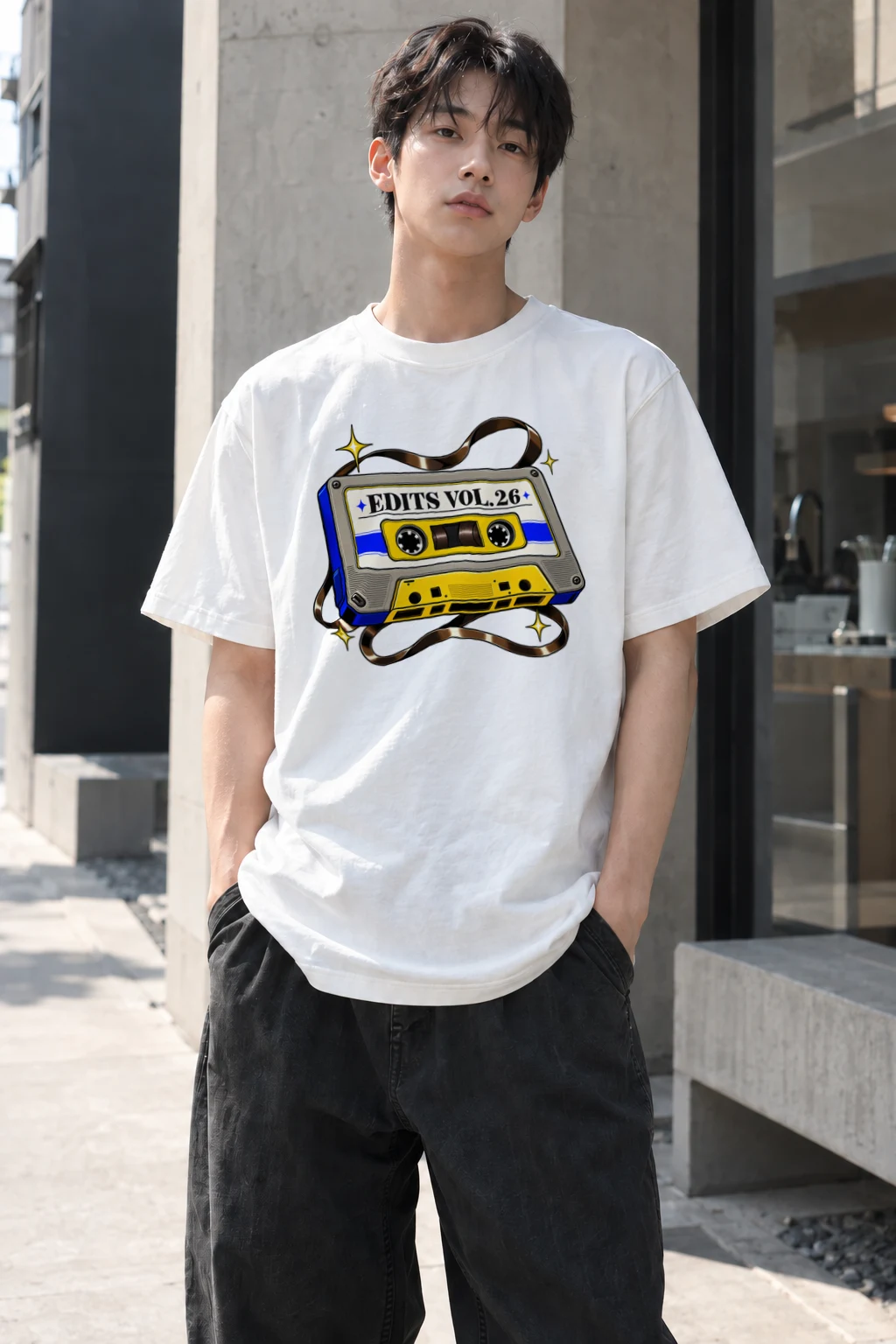 "Edits Vol.26" Heavyweight Unisex Crewneck T-shirt | Gildan 5000