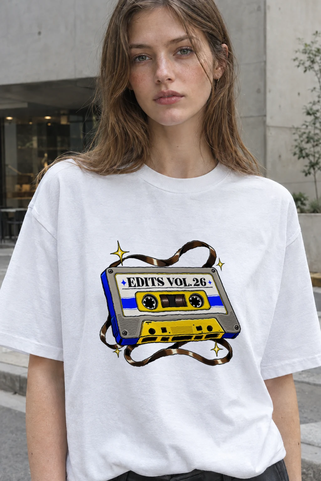 "Edits Vol.26" Heavyweight Unisex Crewneck T-shirt | Gildan 5000
