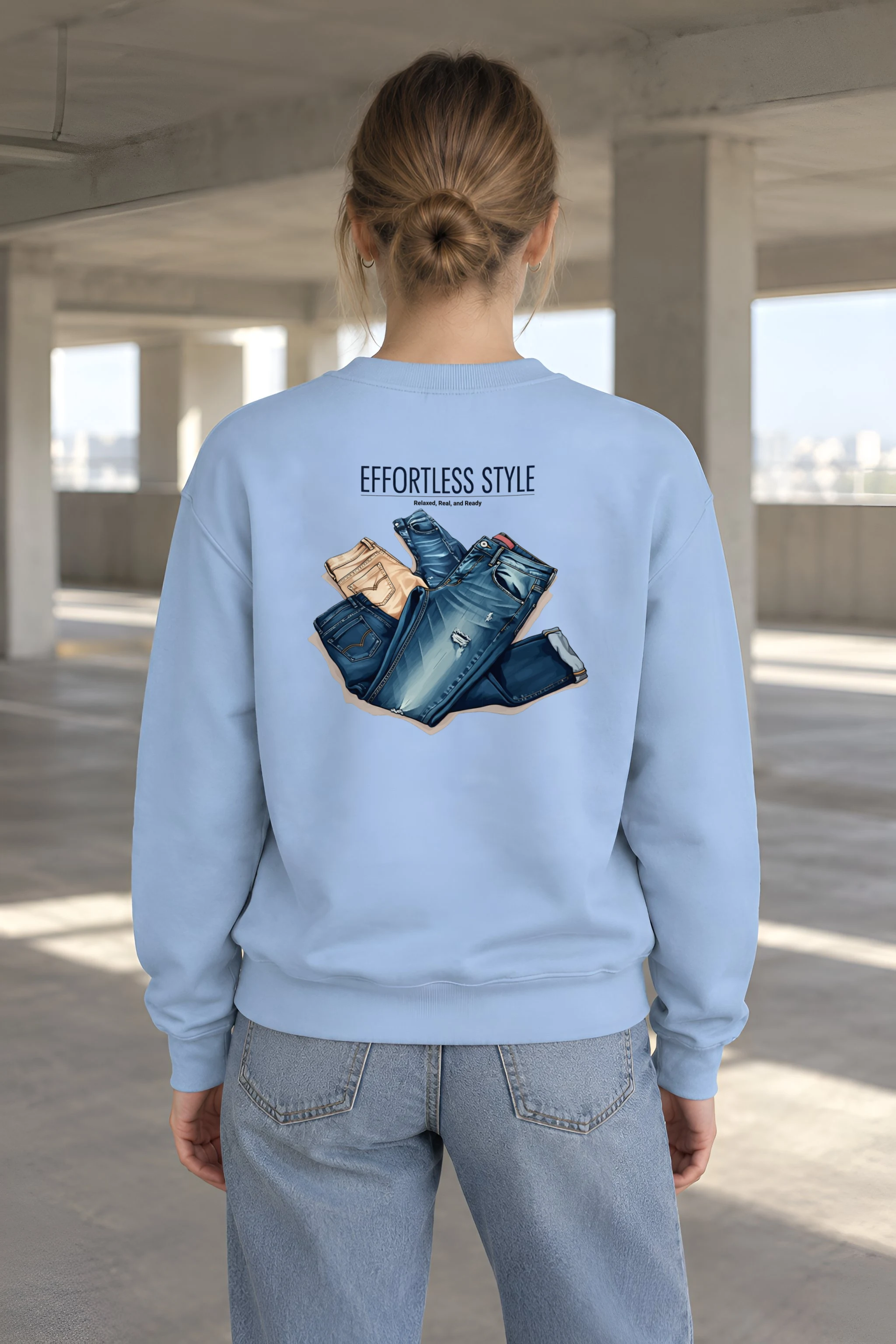 "Effortless Style" 1 Crewneck Sweatshirt