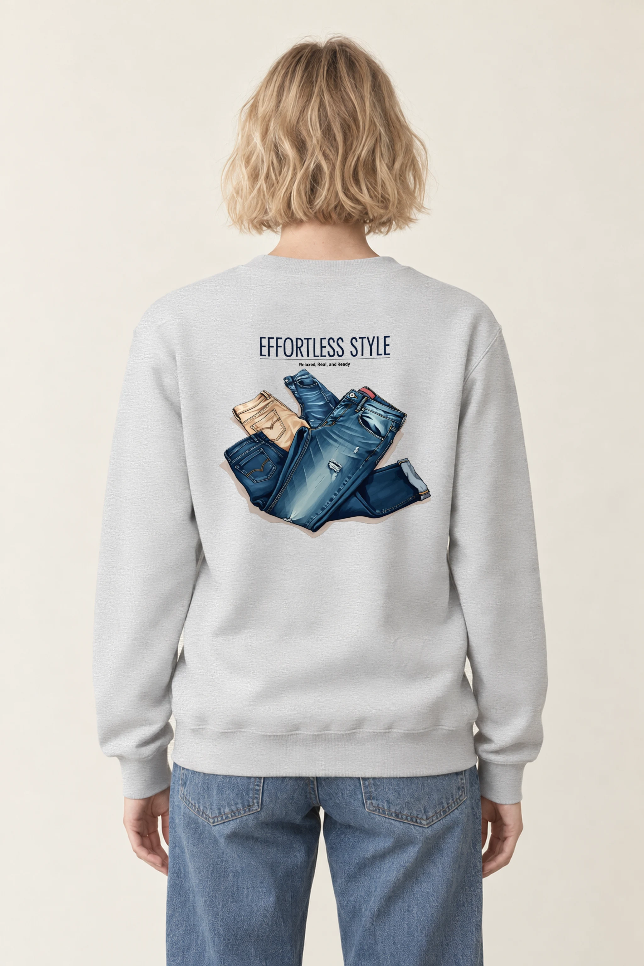 "Effortless Style" 1 Crewneck Sweatshirt