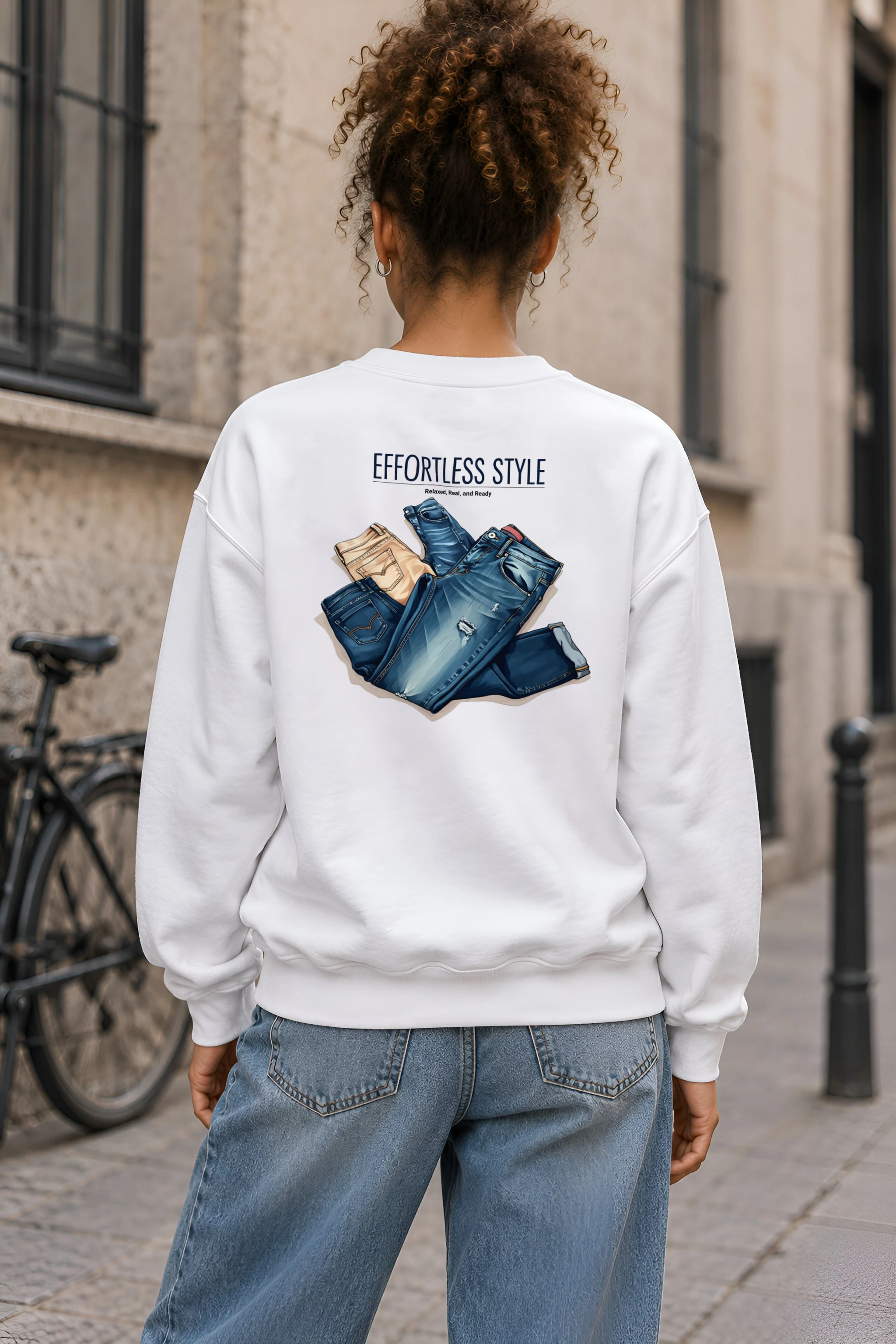 "Effortless Style" 1 Crewneck Sweatshirt