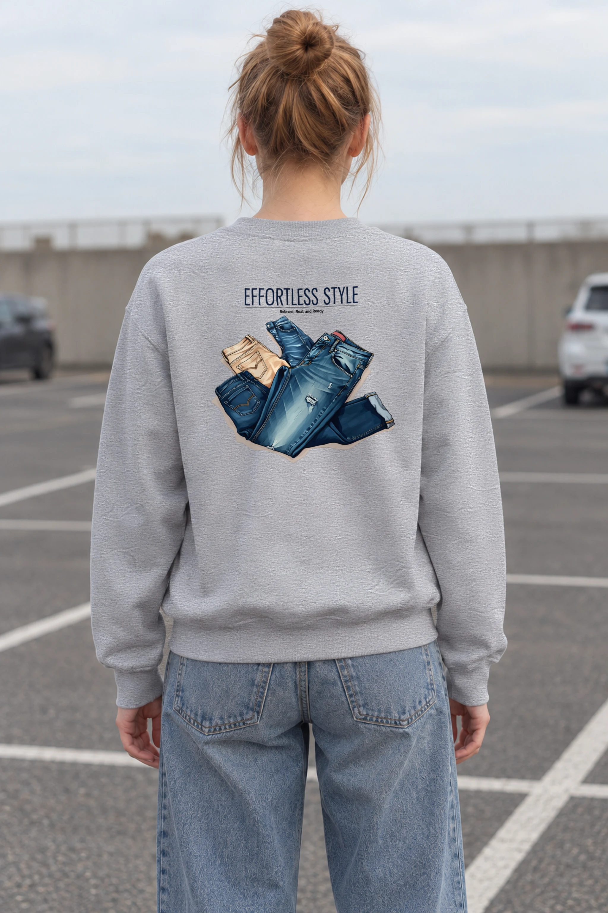 "Effortless Style" 1 Crewneck Sweatshirt