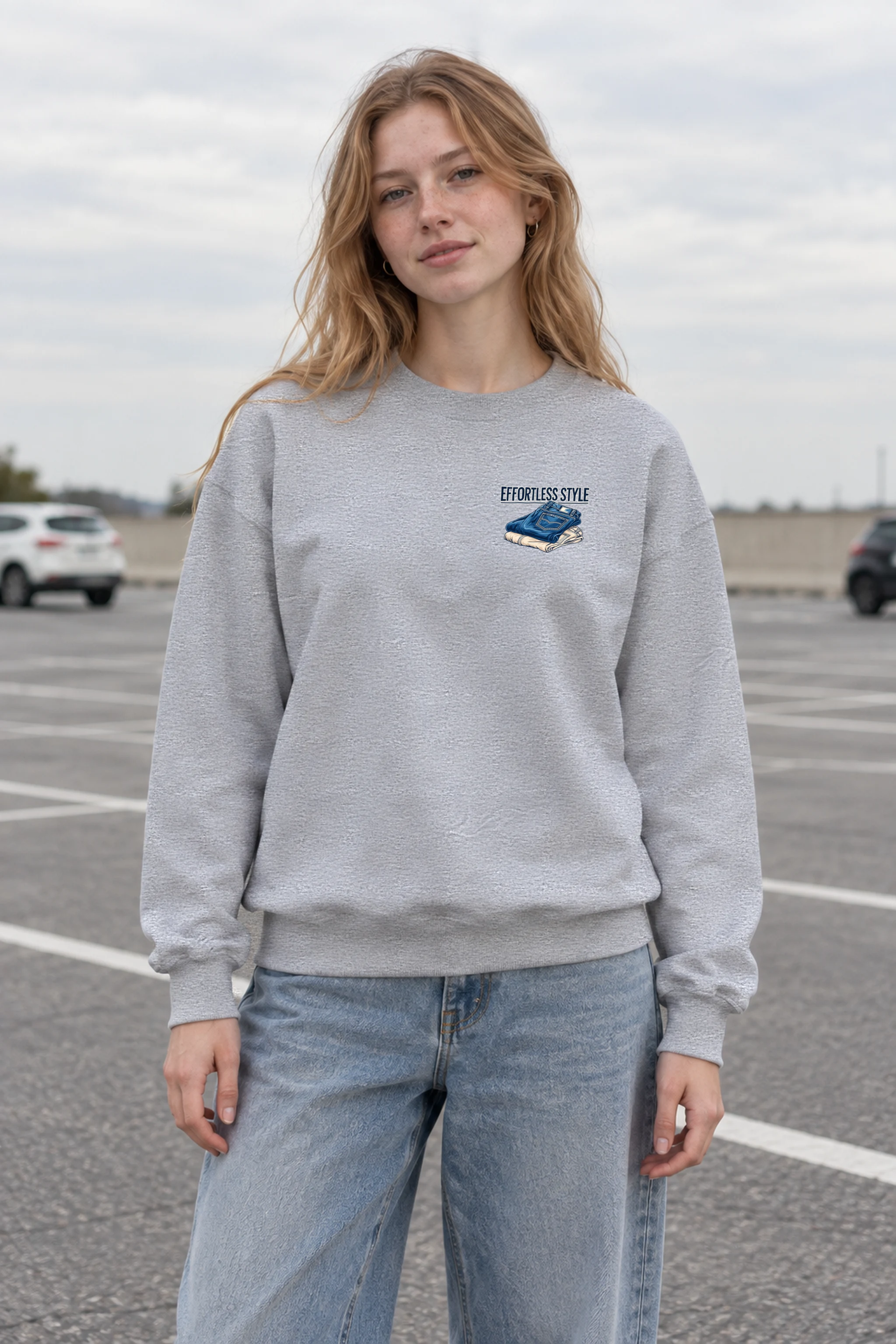"Effortless Style" 1 Crewneck Sweatshirt
