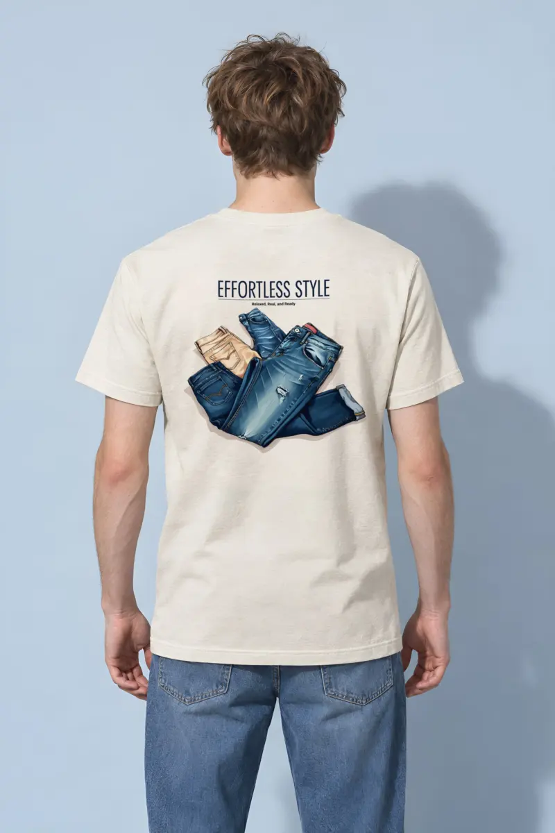"Effortless Style" Heavyweight Unisex Crewneck T-shirt