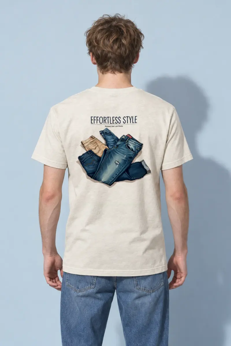 "Effortless Style" Heavyweight Unisex Crewneck T-shirt