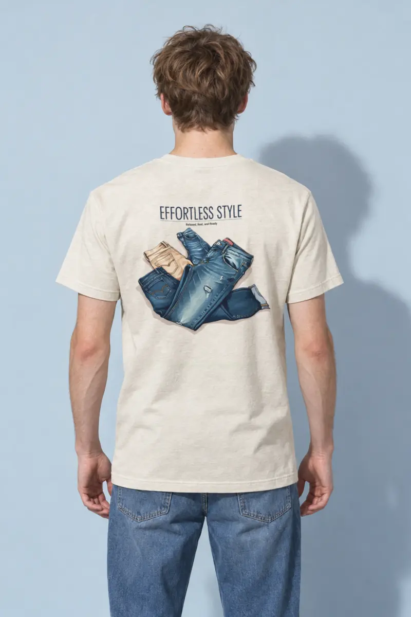 "Effortless Style" Heavyweight Unisex Crewneck T-shirt
