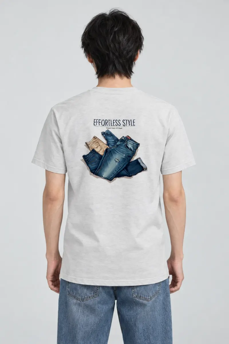 "Effortless Style" Heavyweight Unisex Crewneck T-shirt