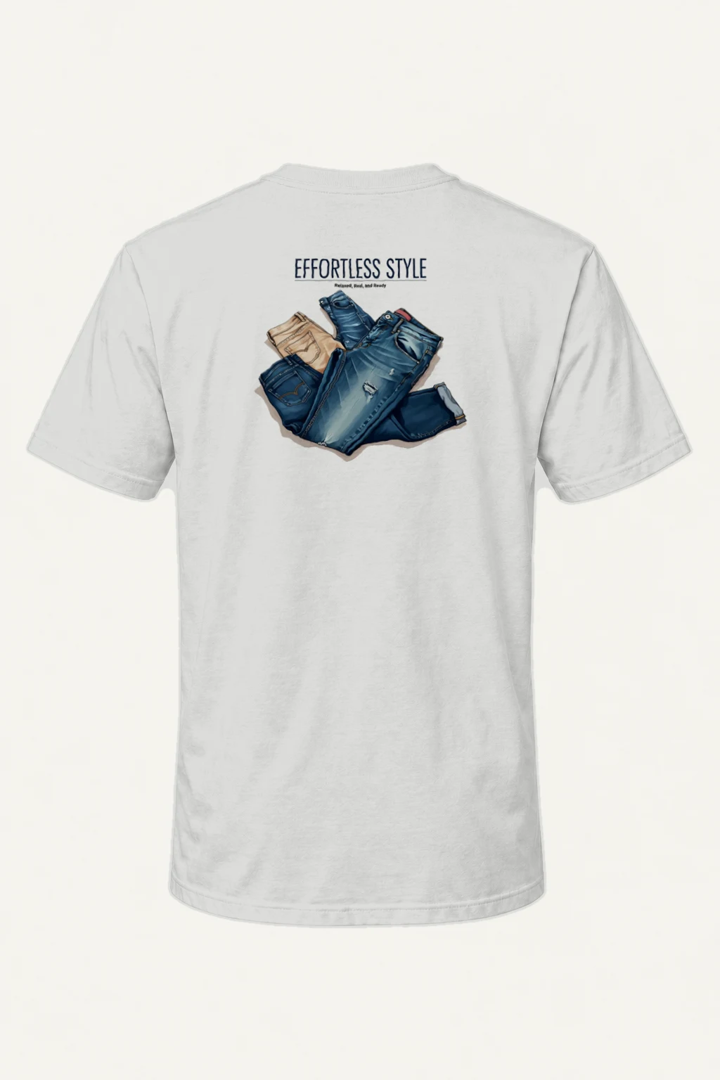 "Effortless Style" Heavyweight Unisex Crewneck T-shirt | Gildan 5000
