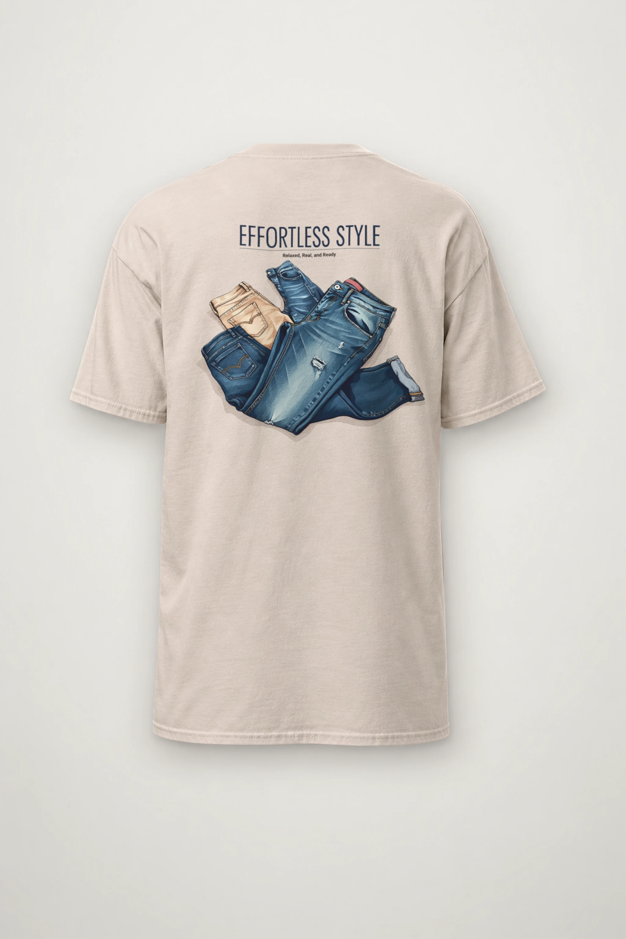 "Effortless Style" Heavyweight Unisex Crewneck T-shirt