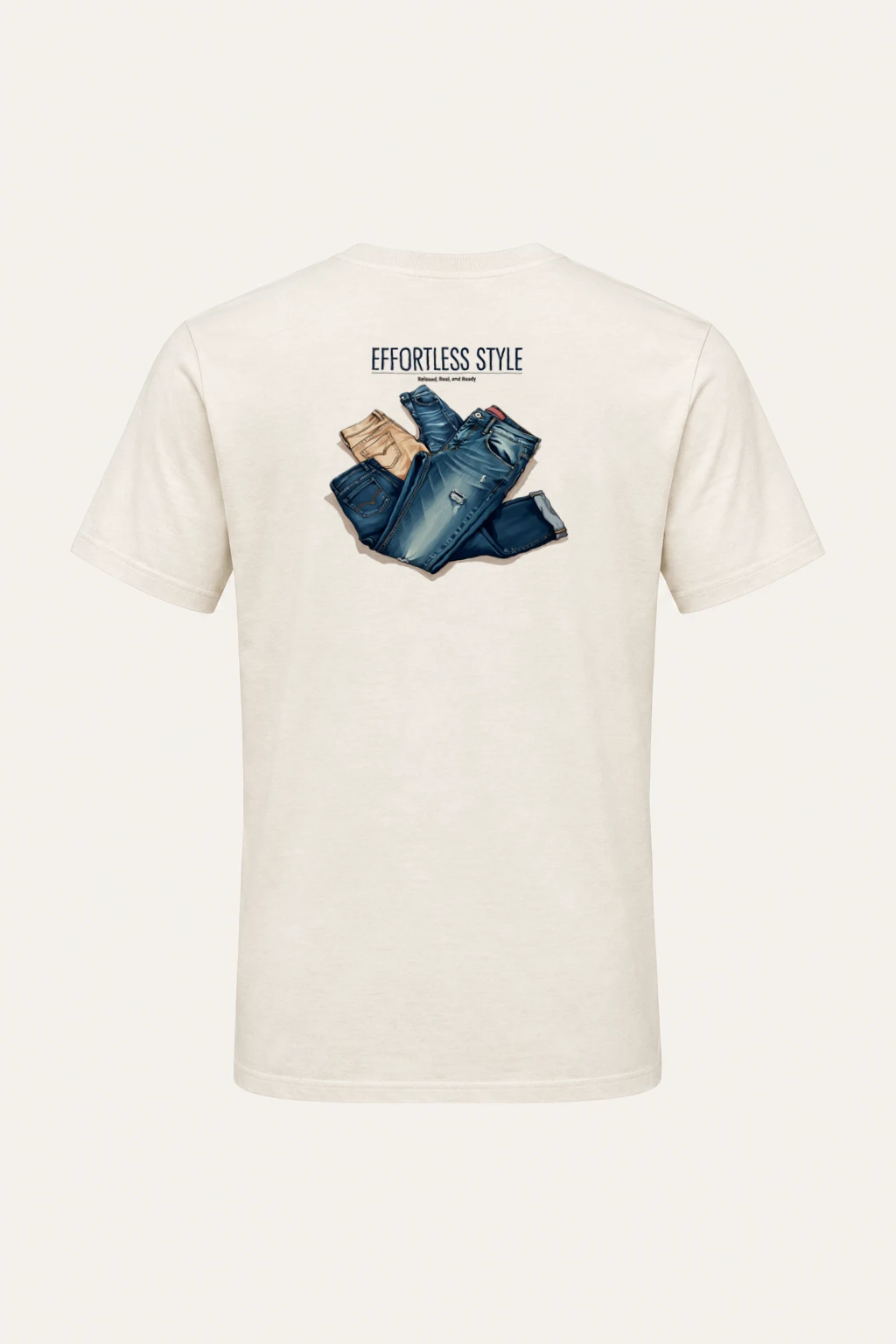 "Effortless Style" Heavyweight Unisex Crewneck T-shirt | Gildan 5000