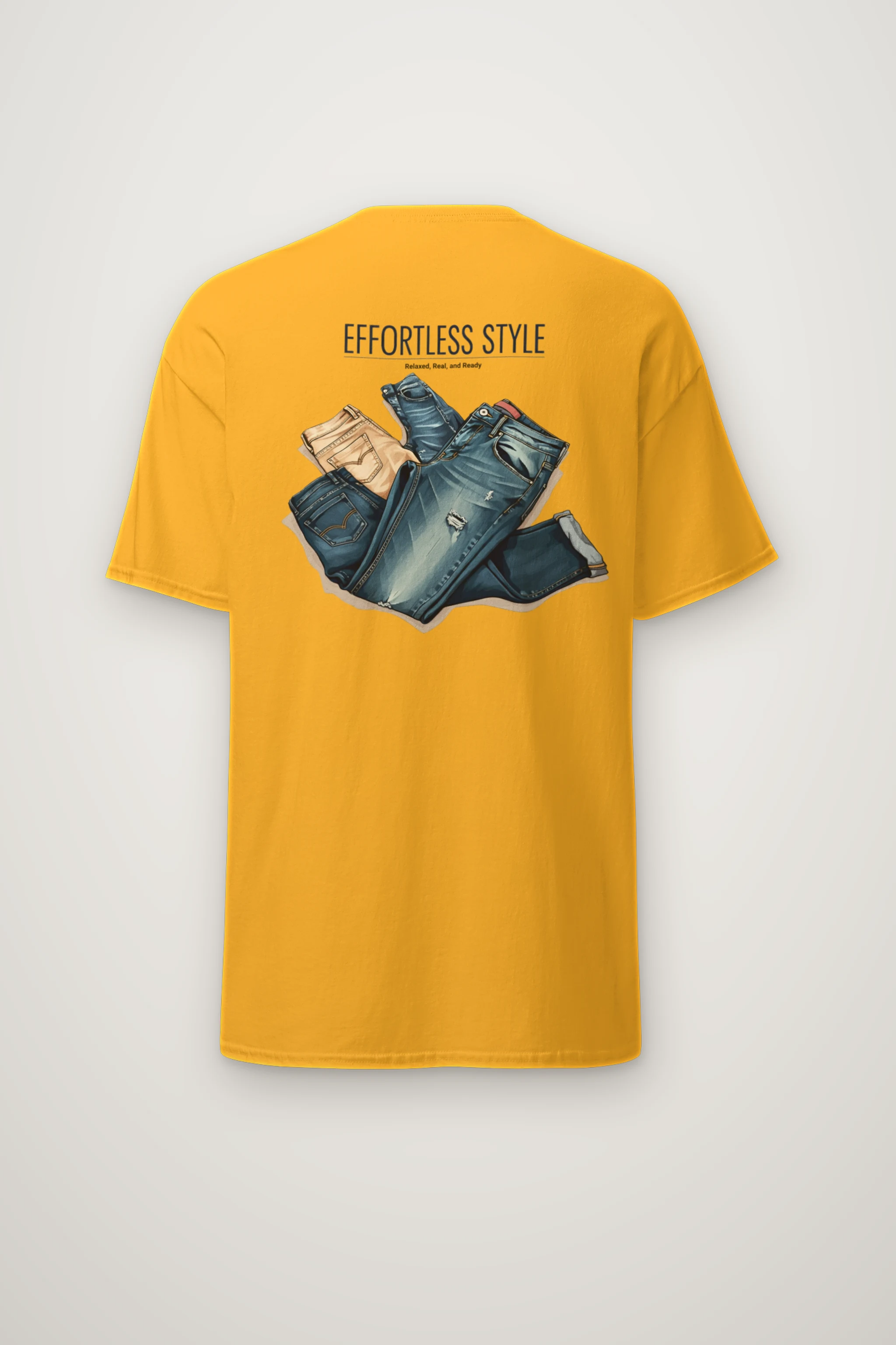 "Effortless Style" Heavyweight Unisex Crewneck T-shirt