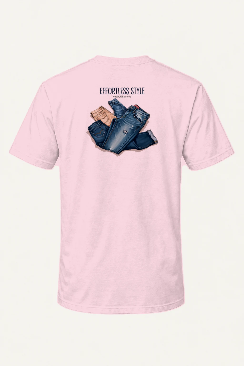 "Effortless Style" Heavyweight Unisex Crewneck T-shirt | Gildan 5000