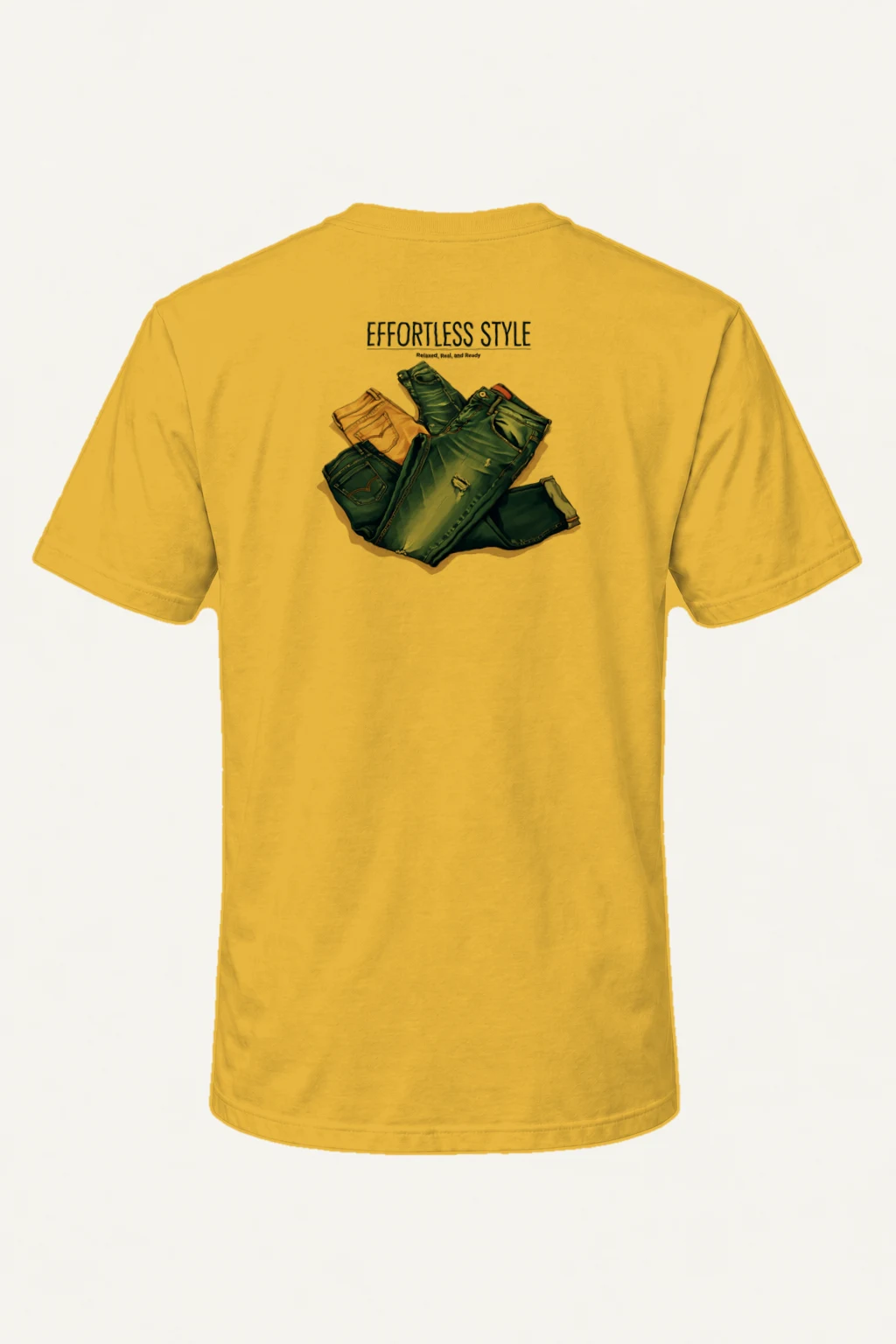"Effortless Style" Heavyweight Unisex Crewneck T-shirt | Gildan 5000