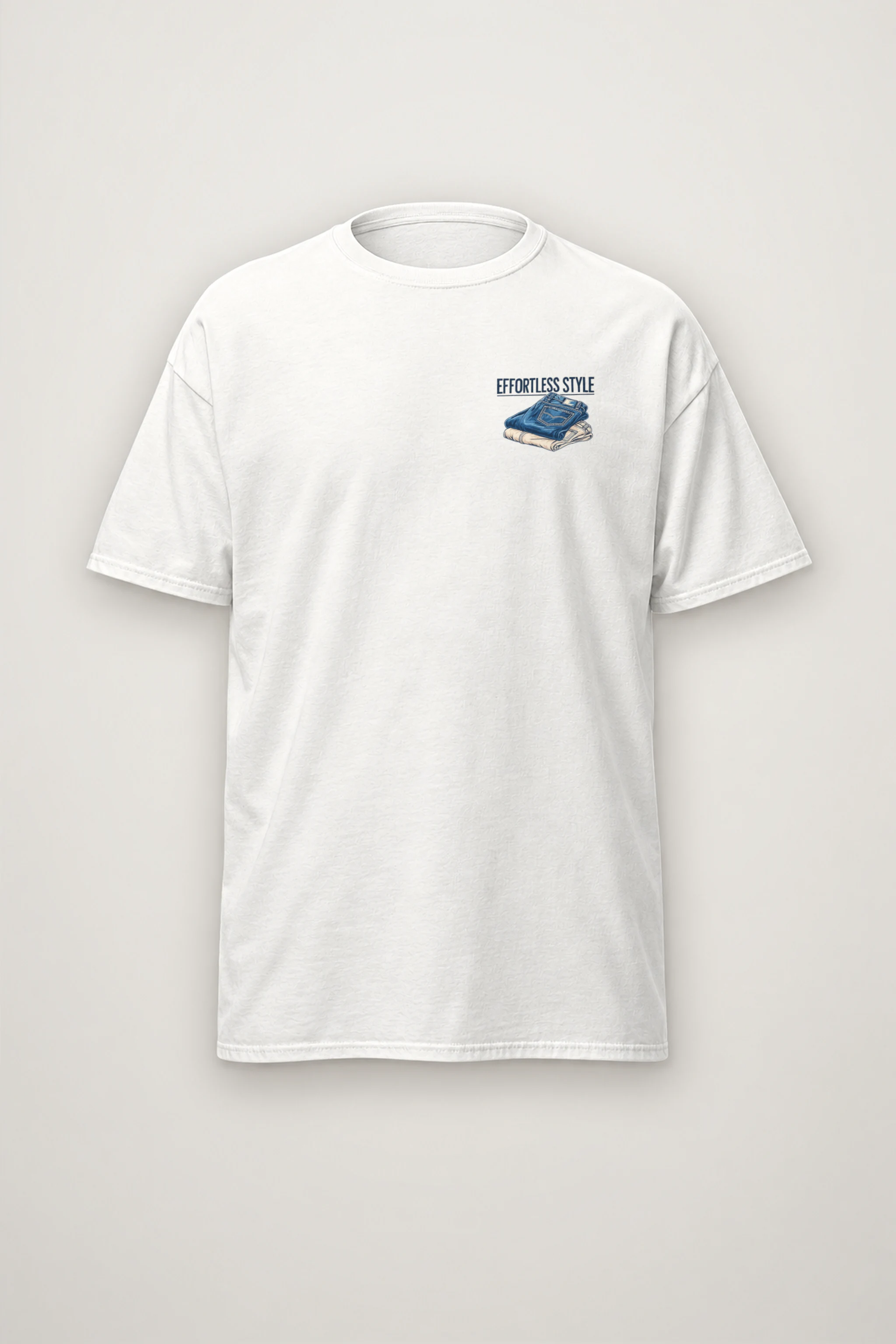 "Effortless Style" Heavyweight Unisex Crewneck T-shirt
