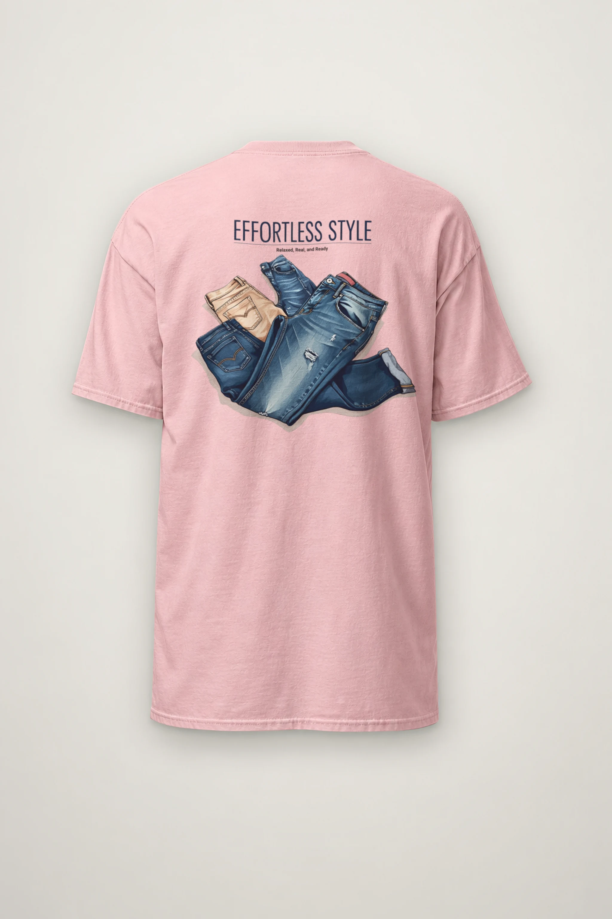 "Effortless Style" Heavyweight Unisex Crewneck T-shirt