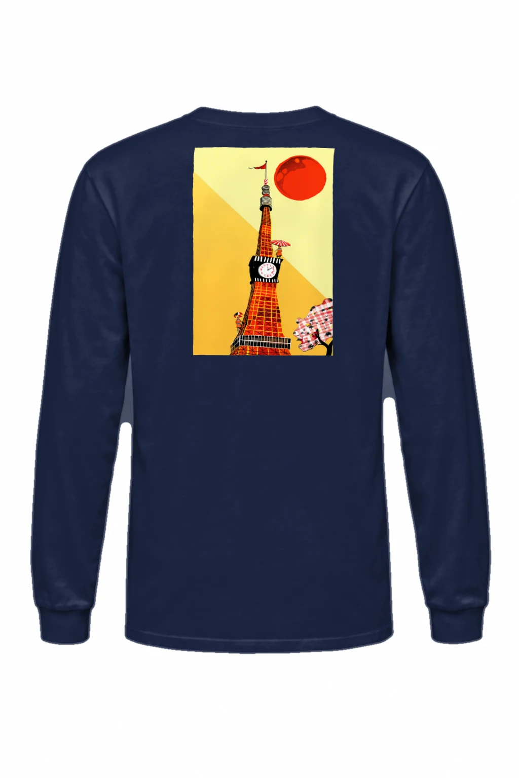 "Eiffel Clock Parade" Unisex Longsleeve T-shirt | Gildan 2400