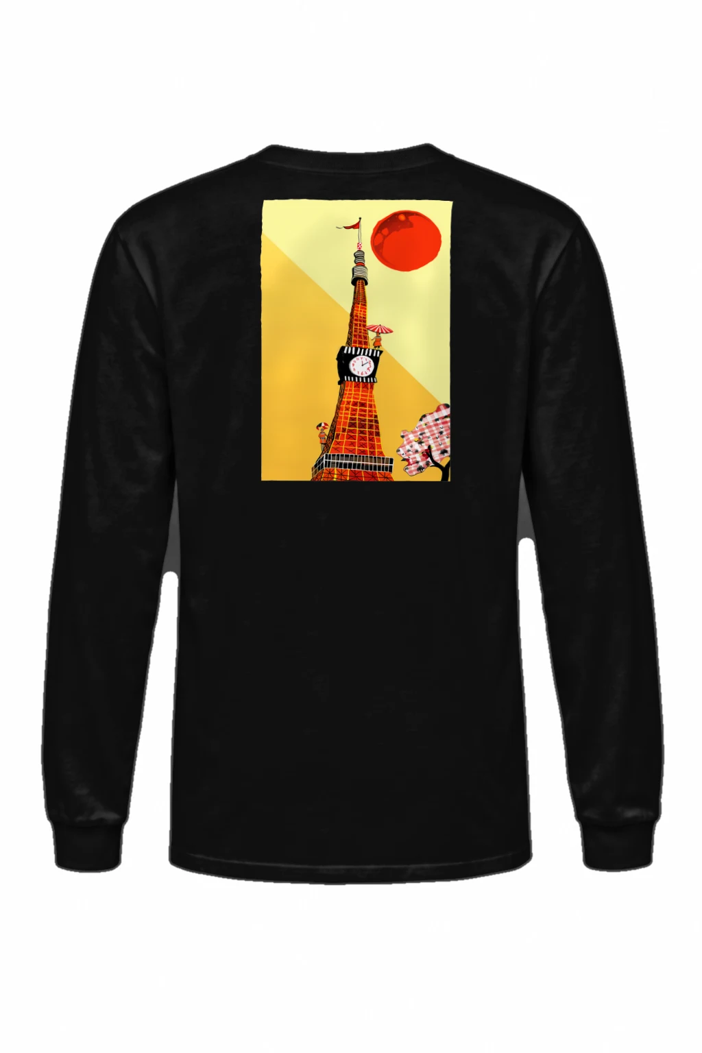 "Eiffel Clock Parade" Unisex Longsleeve T-shirt | Gildan 2400