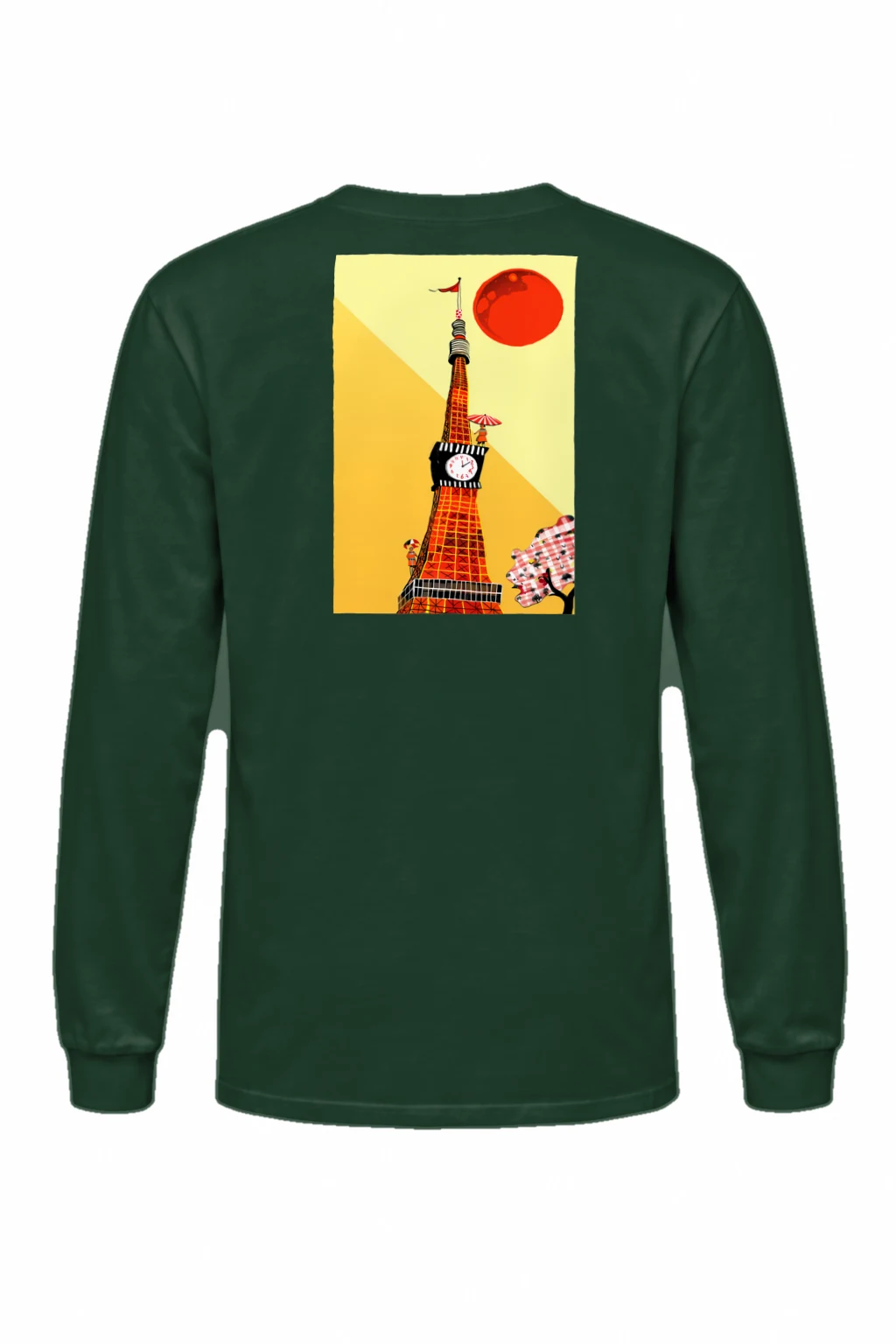 "Eiffel Clock Parade" Unisex Longsleeve T-shirt | Gildan 2400