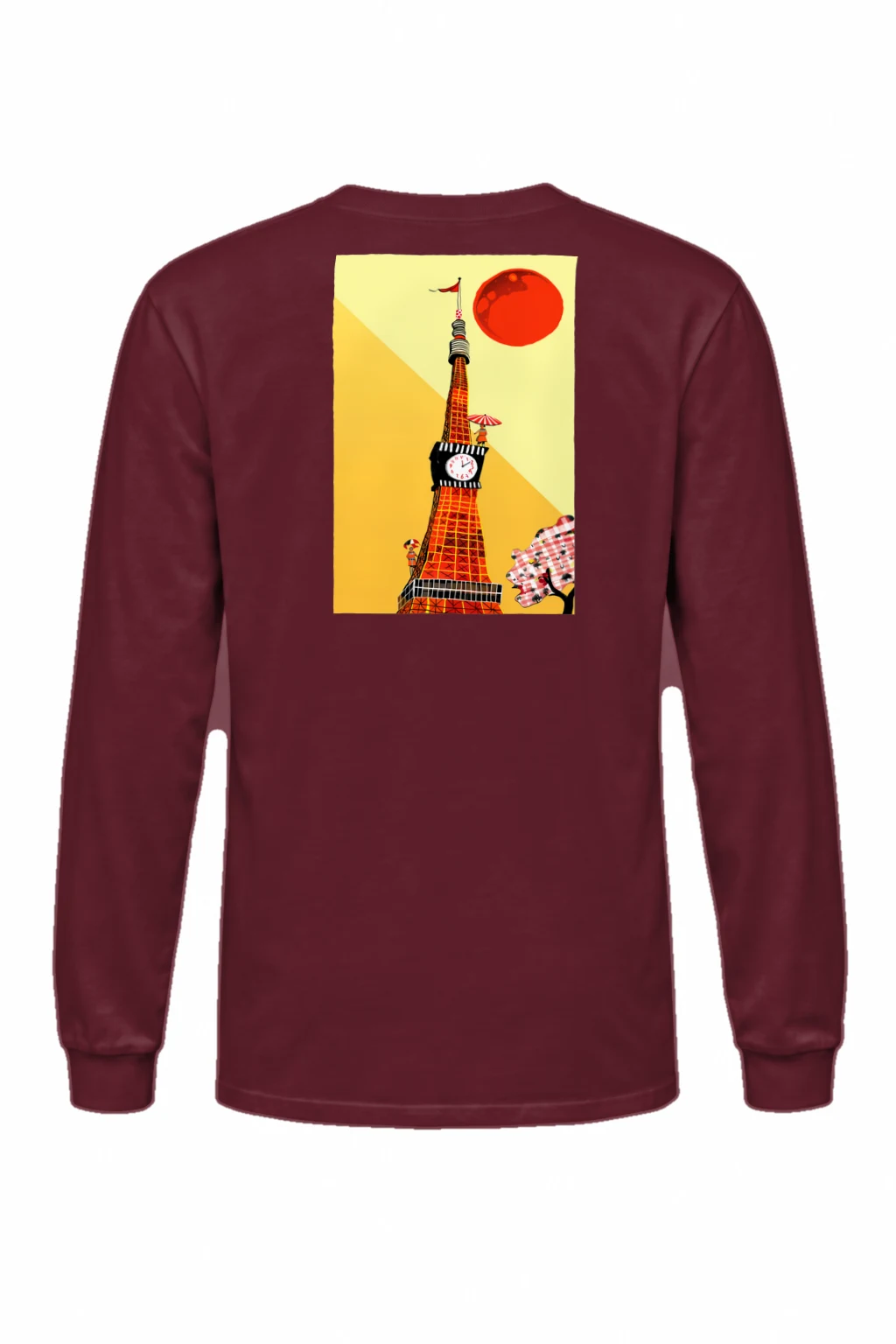 "Eiffel Clock Parade" Unisex Longsleeve T-shirt | Gildan 2400