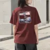 "Eiffel Tower Watercolor" Heavyweight Unisex Crewneck T-shirt | Gildan 5000