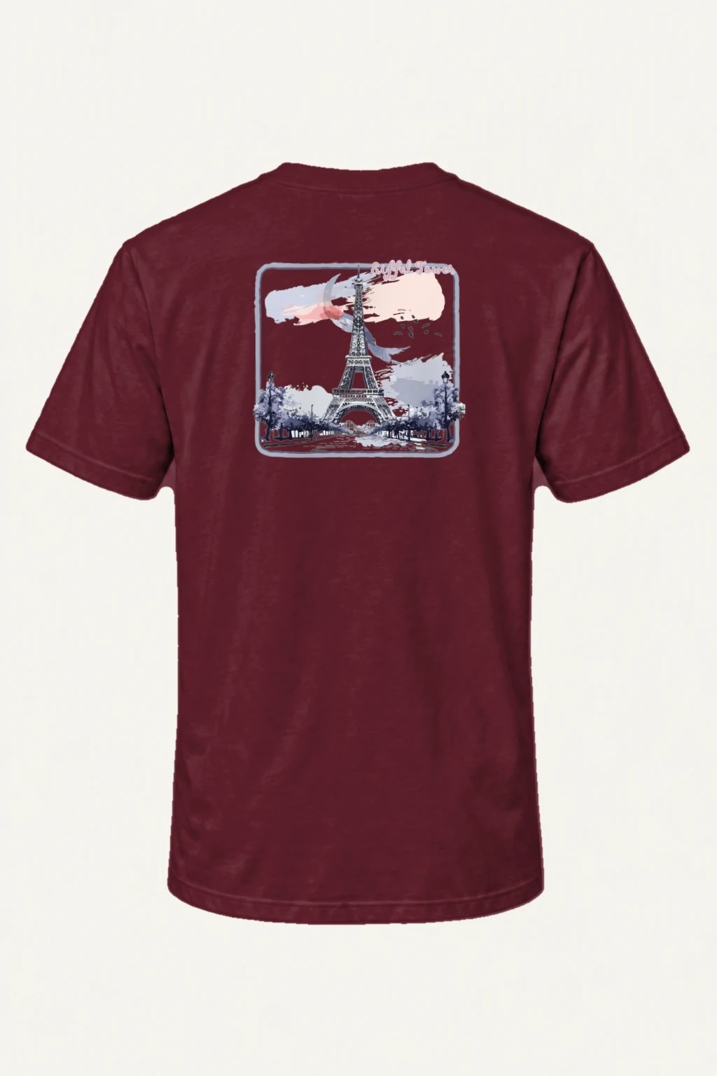 "Eiffel Tower Avenue" Heavyweight Unisex Crewneck T-shirt | Gildan 5000