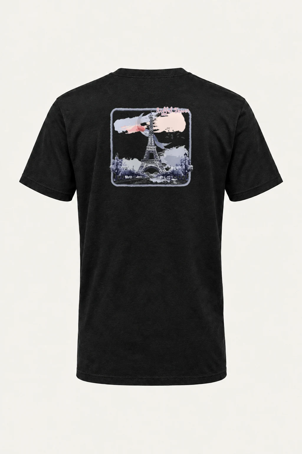 "Eiffel Tower Avenue" Heavyweight Unisex Crewneck T-shirt | Gildan 5000