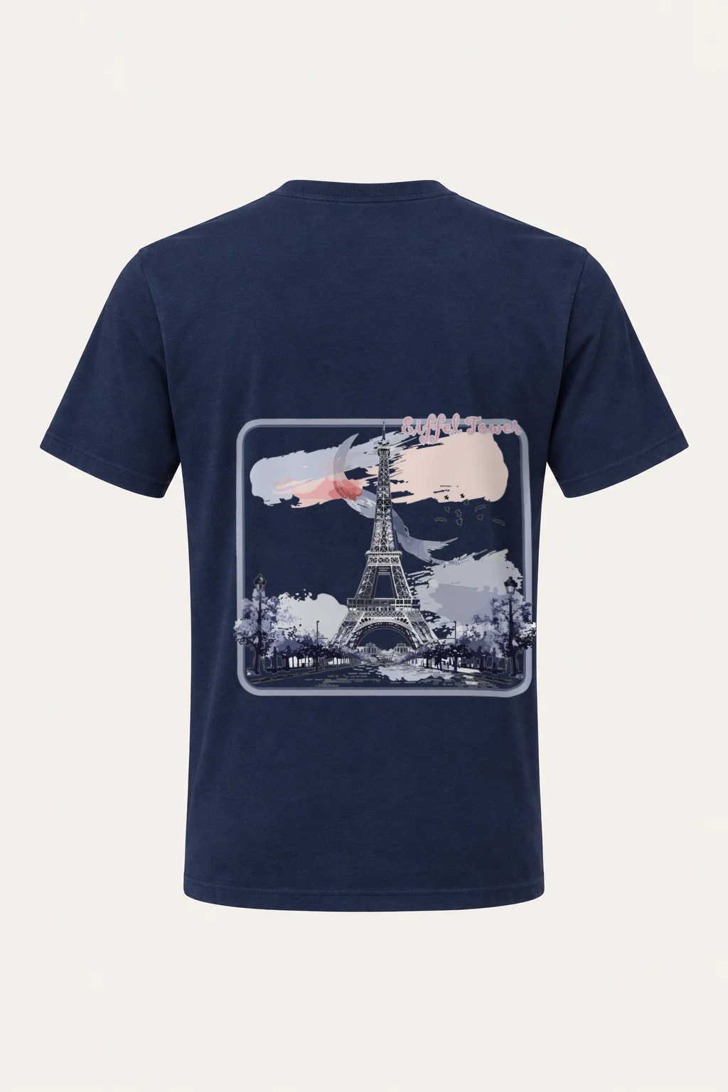 "Eiffel Tower Avenue" Heavyweight Unisex Crewneck T-shirt | Gildan 5000