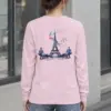 "Eiffel Tower Sketch" Unisex Longsleeve T-shirt