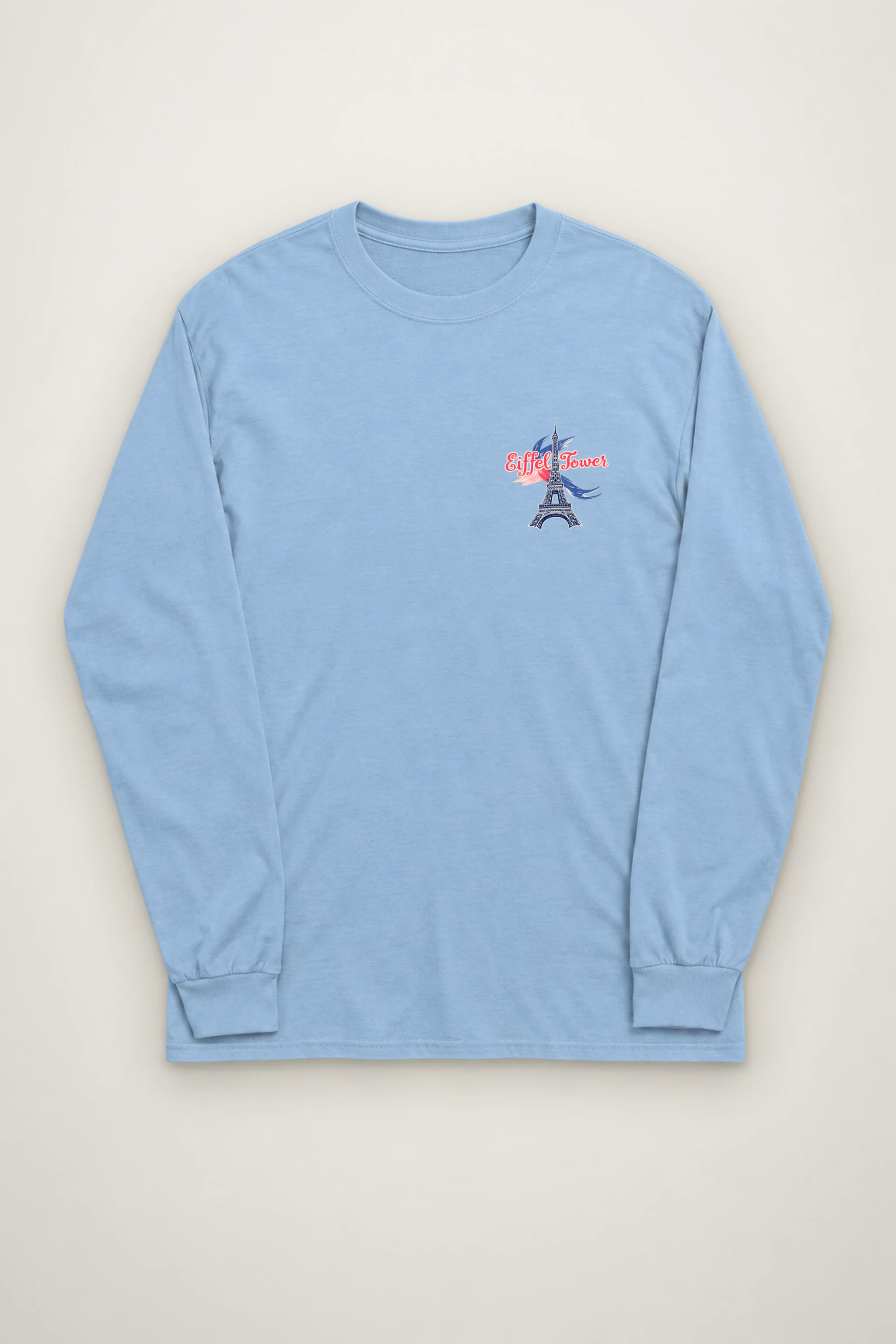 "Eiffel Tower Sketch" Unisex Longsleeve T-shirt