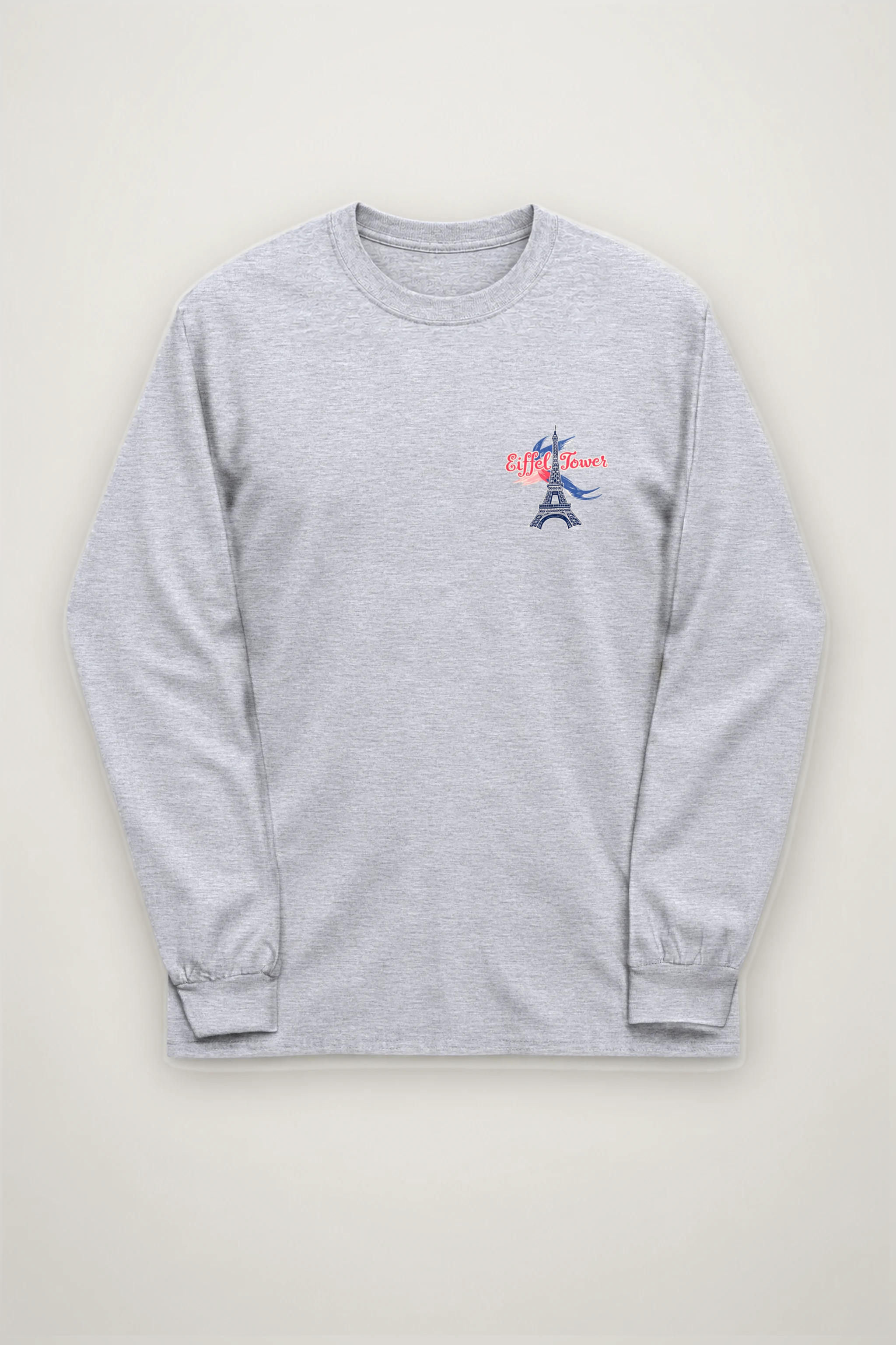 "Eiffel Tower Sketch" Unisex Longsleeve T-shirt