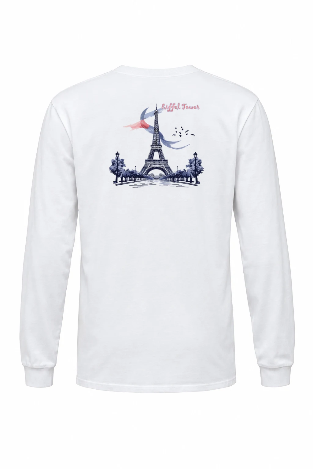 "Eiffel Tower Sketch" Unisex Longsleeve T-shirt | Gildan 2400