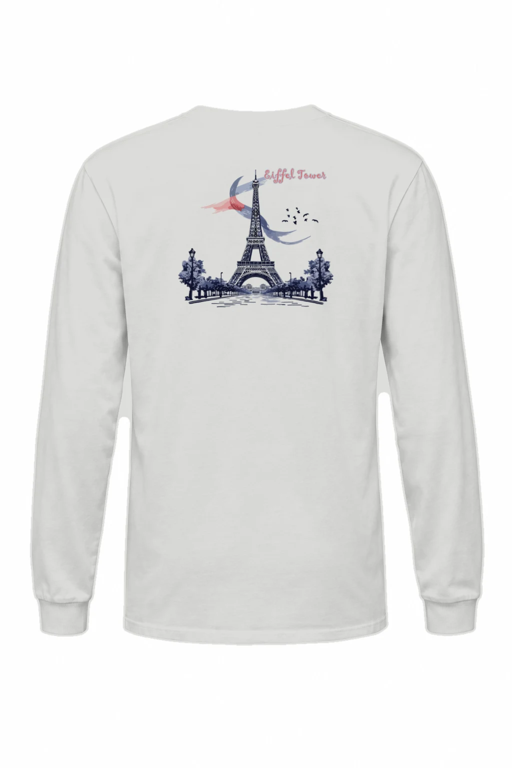 "Eiffel Tower Sketch" Unisex Longsleeve T-shirt | Gildan 2400