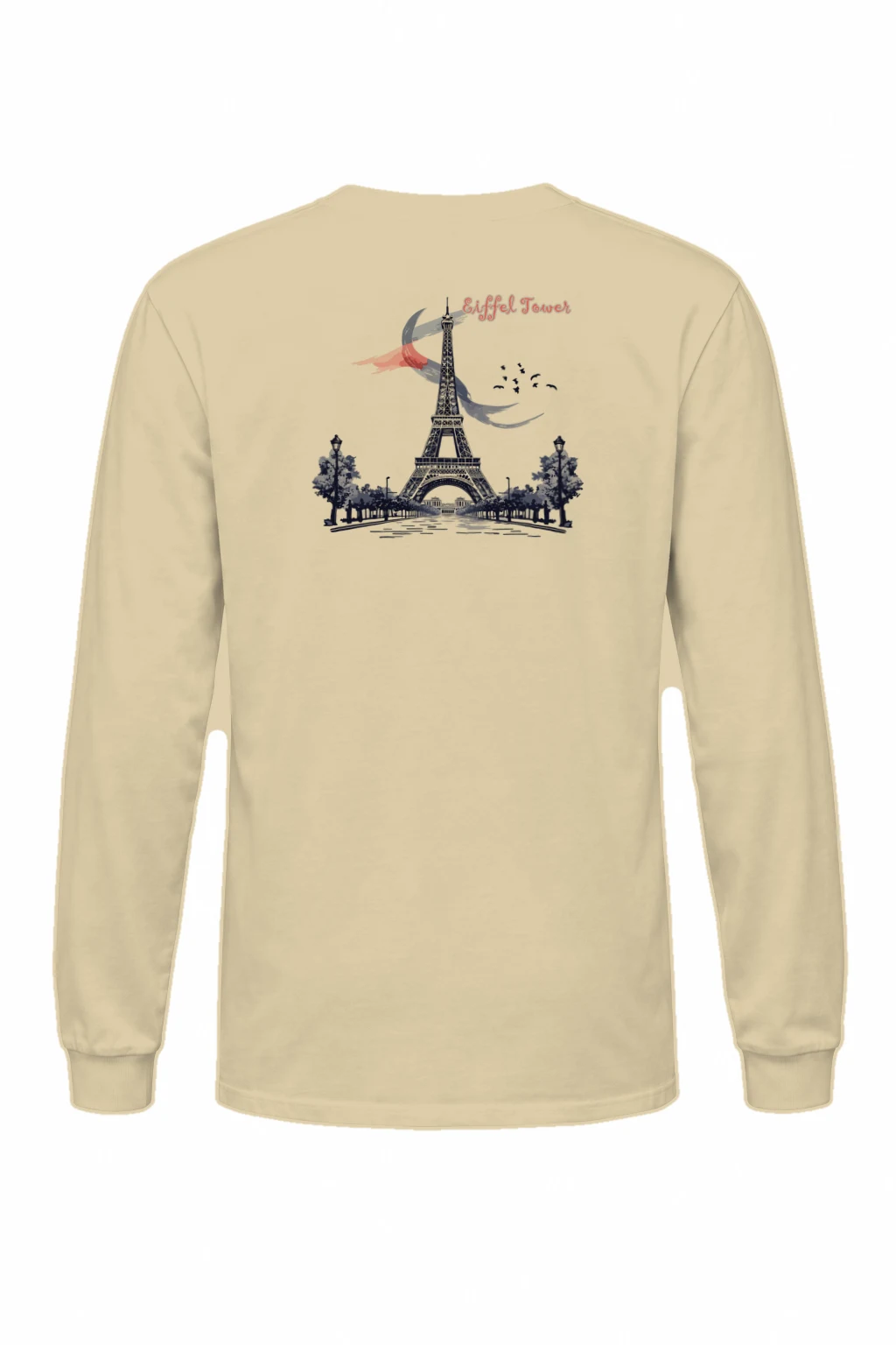 "Eiffel Tower Sketch" Unisex Longsleeve T-shirt | Gildan 2400