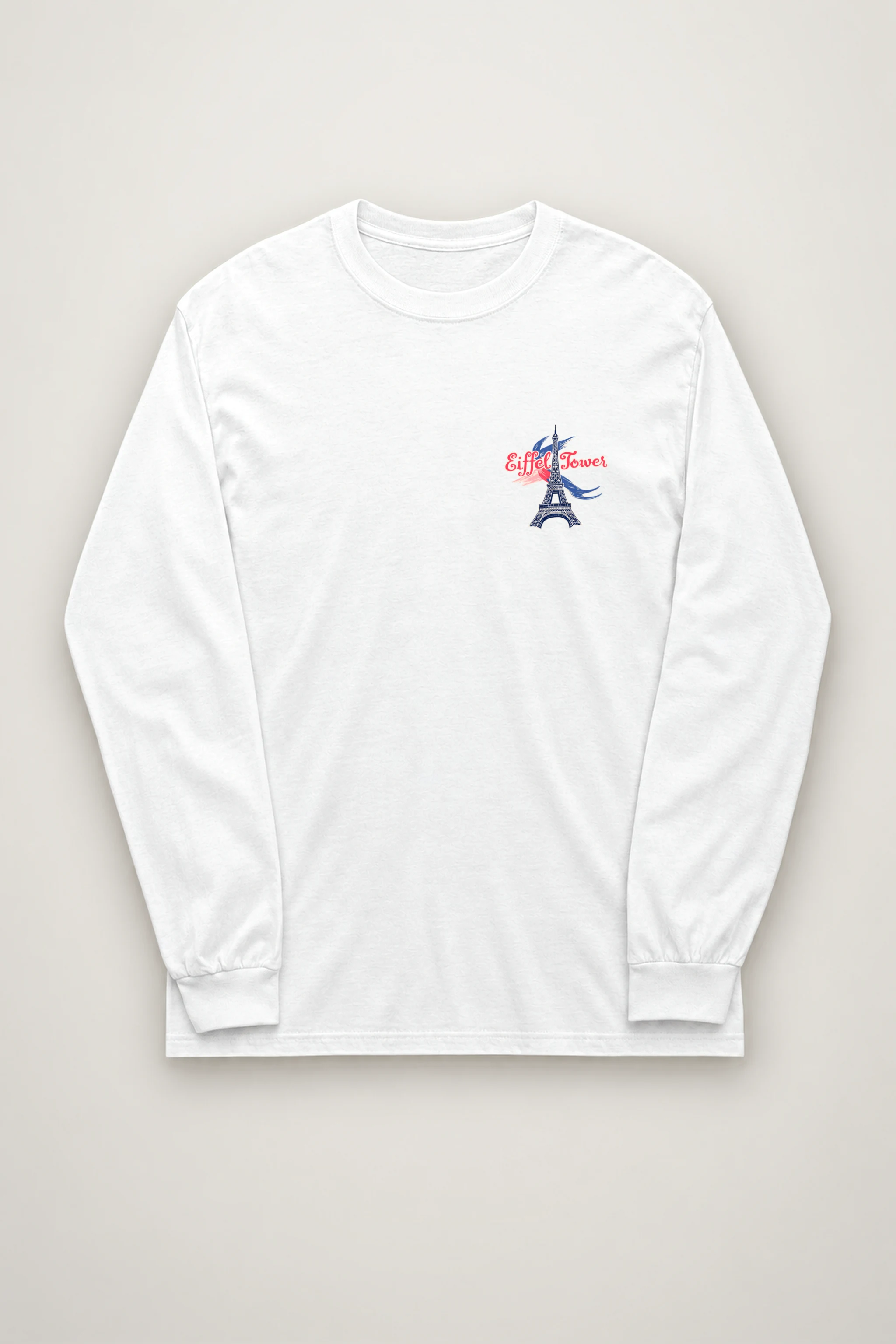 "Eiffel Tower Sketch" Unisex Longsleeve T-shirt
