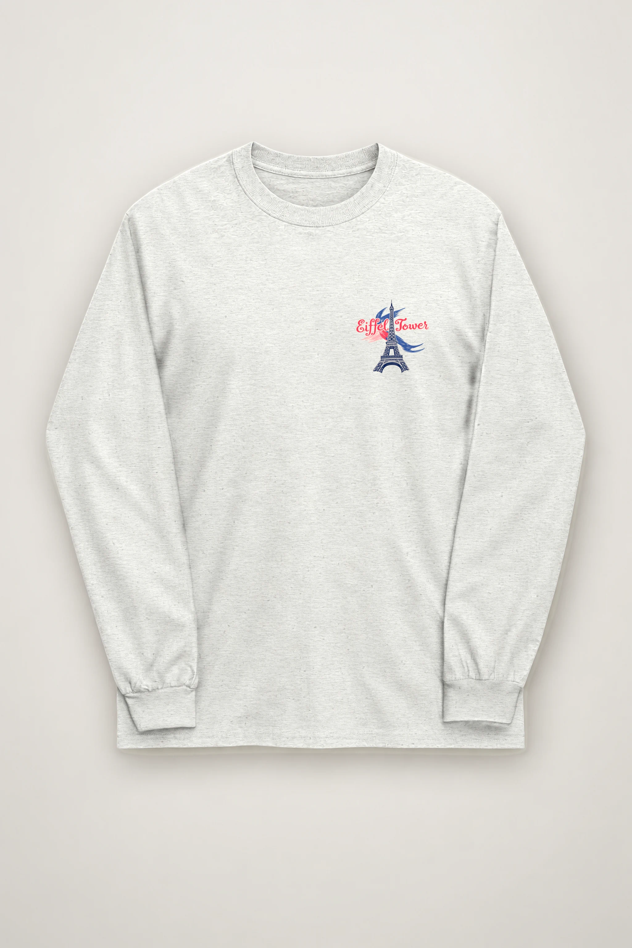 "Eiffel Tower Sketch" Unisex Longsleeve T-shirt