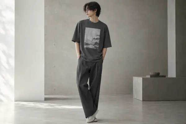 Korean Unisex Crewneck Tee Fit Guide: Choose Your Silhouette