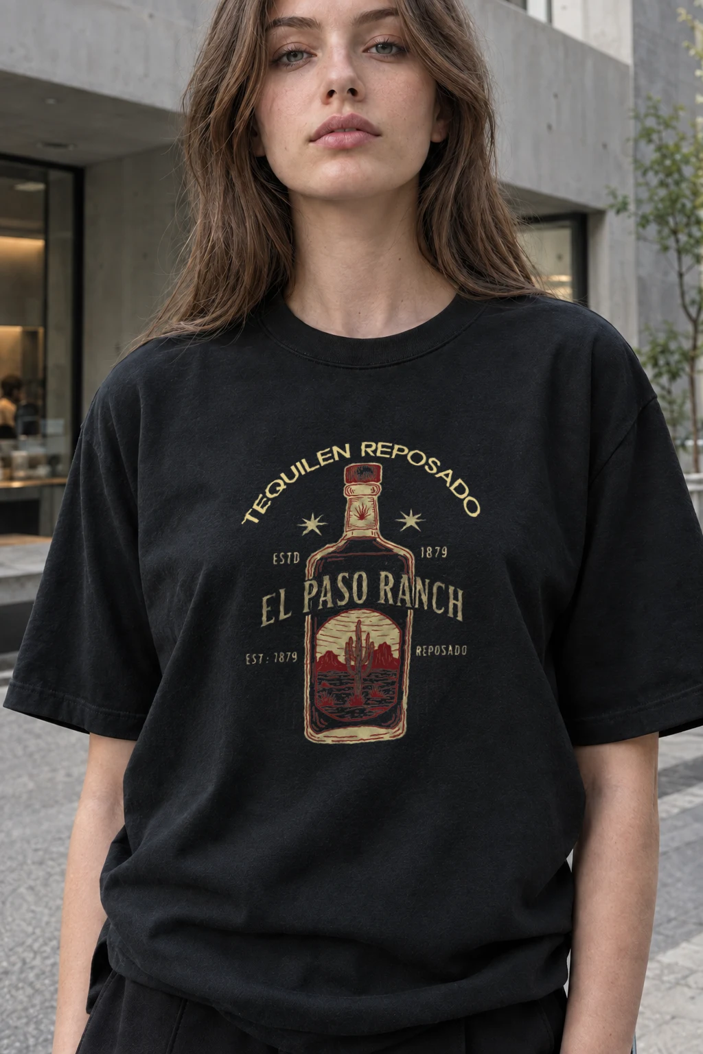 "El Paso Ranch" Heavyweight Unisex Crewneck T-shirt | Gildan 5000