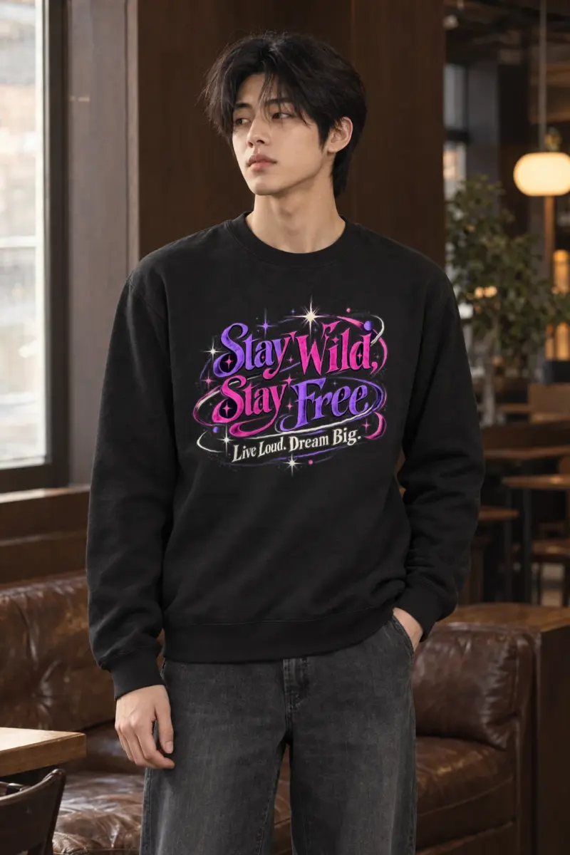 "Electric Freedom Lettering" Heavy Blend Unisex Crewneck Sweatshirt | Gildan 18000