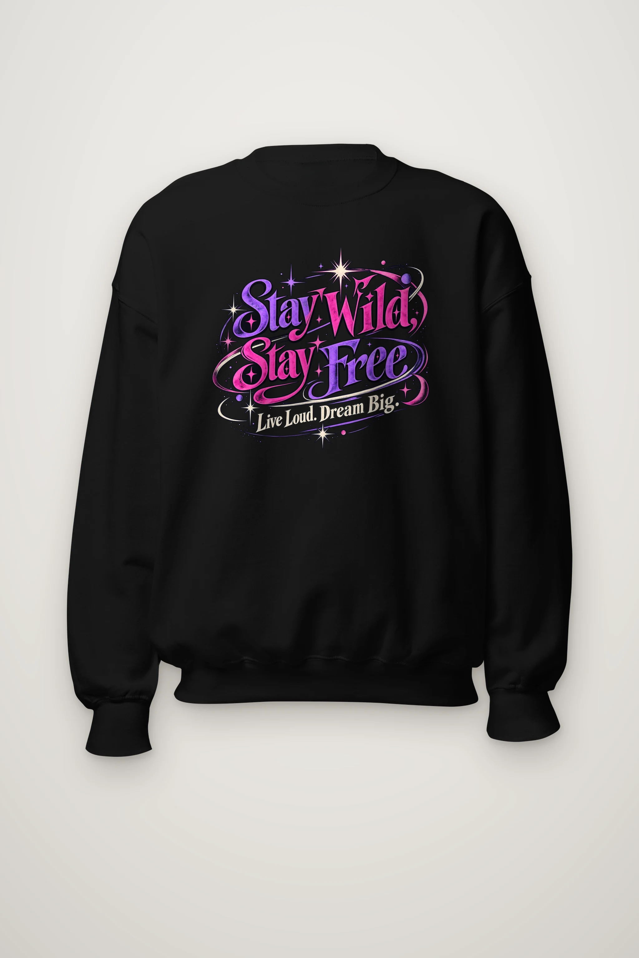 "Electric Freedom Lettering" Heavy Blend Unisex Crewneck Sweatshirt